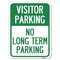 Signmission Reserved Parking Visitor Parking No Long-Term Parking Rust Proof Parking, A-1824-23022 A-1824-23022 - alternate 1